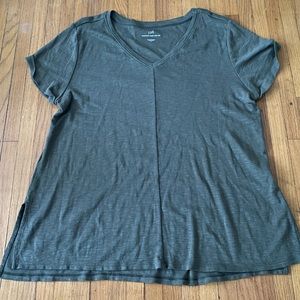 J Jill Short Sleeve Prima Short Sleeve V Neck Tee